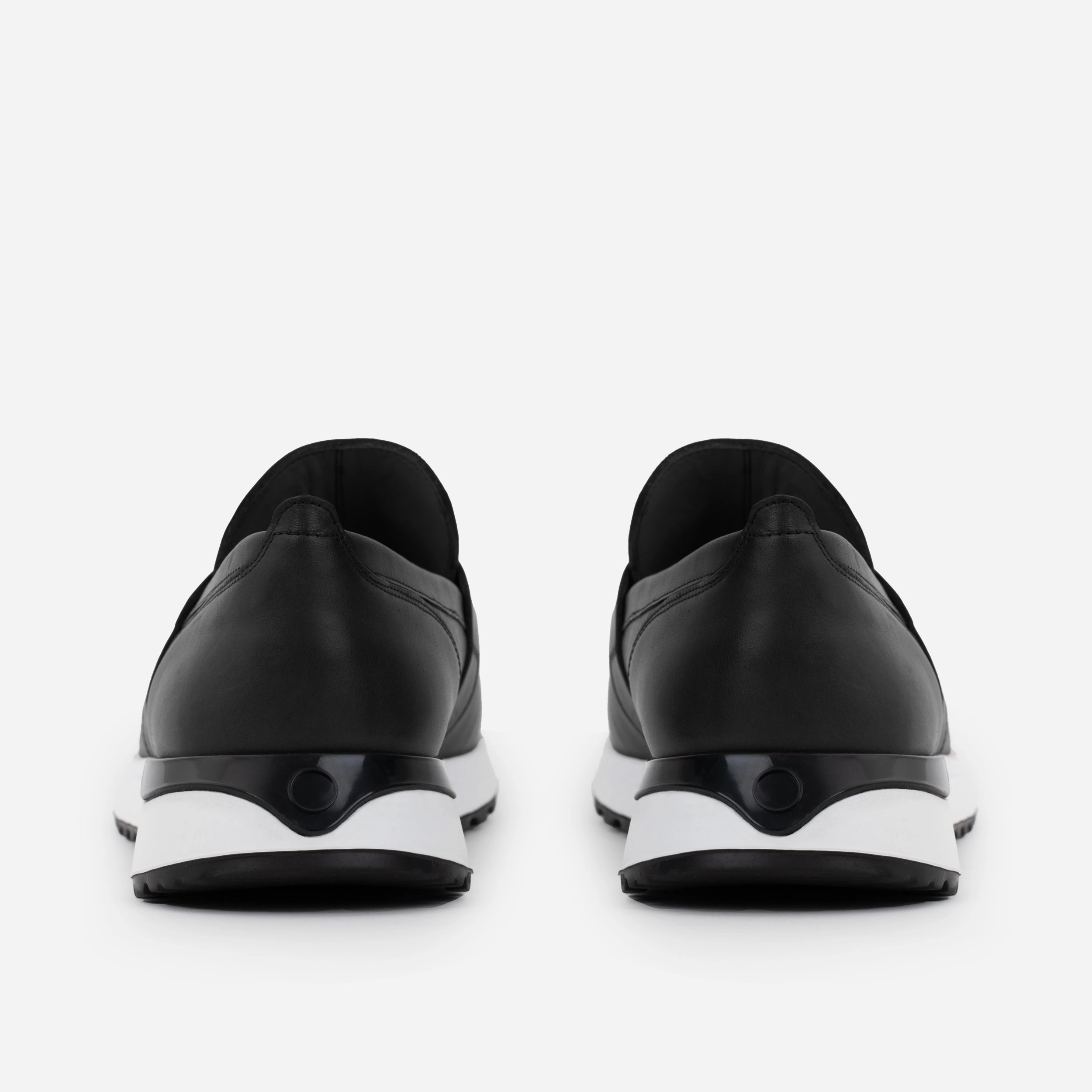 The Lara Black Leather Men Sneaker