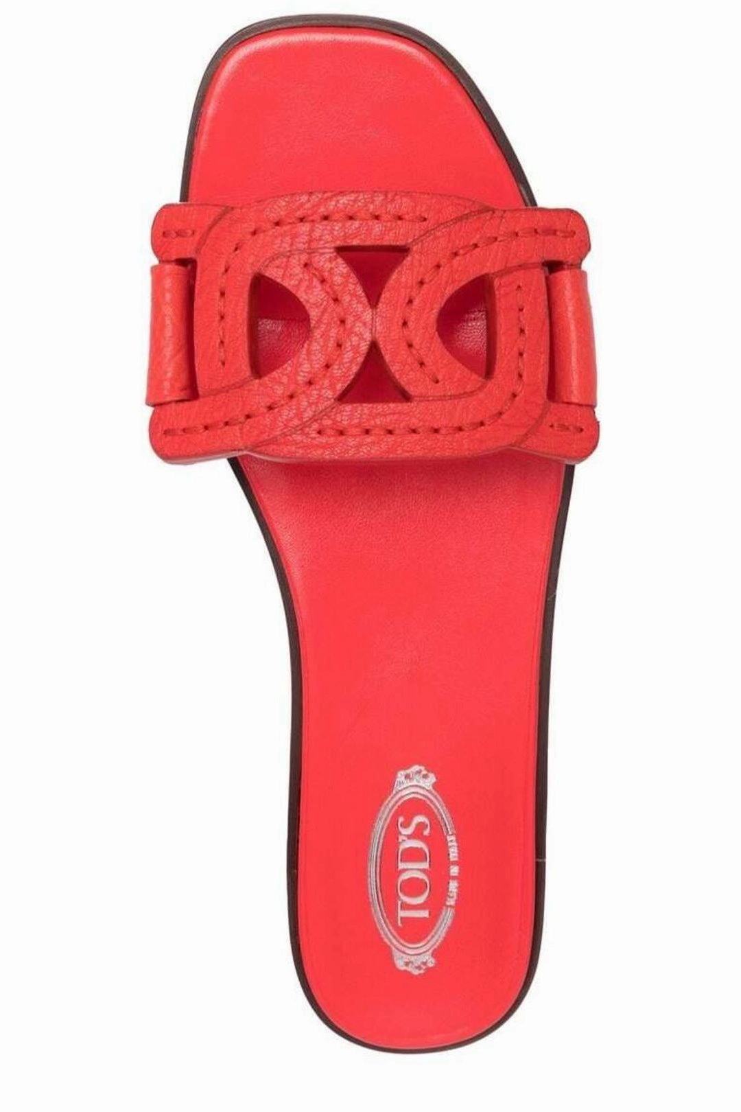 Tod's Chain-Motif Square-Toe Sandals