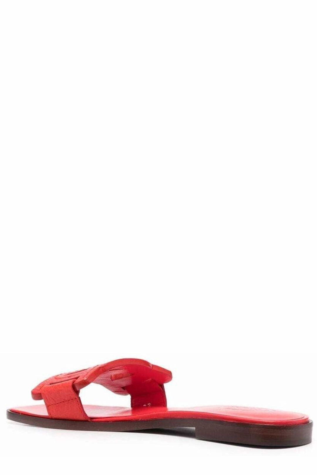 Tod's Chain-Motif Square-Toe Sandals