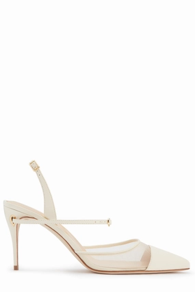 Vittorio 85 Mesh Slingback Pump
