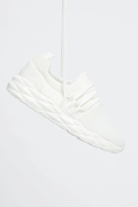 White Strap Detail Sneakers