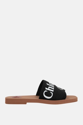 Woody slide sandals in canvas