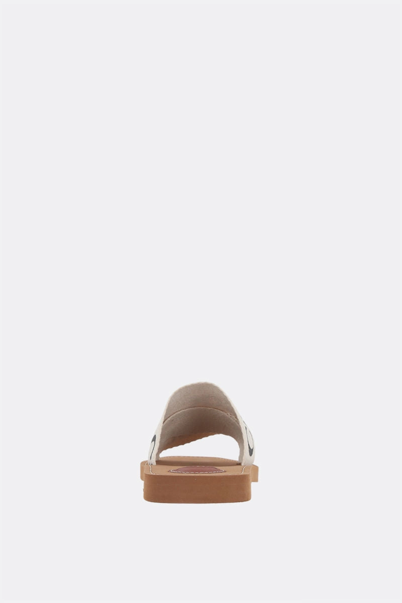 Woody slide sandals in canvas