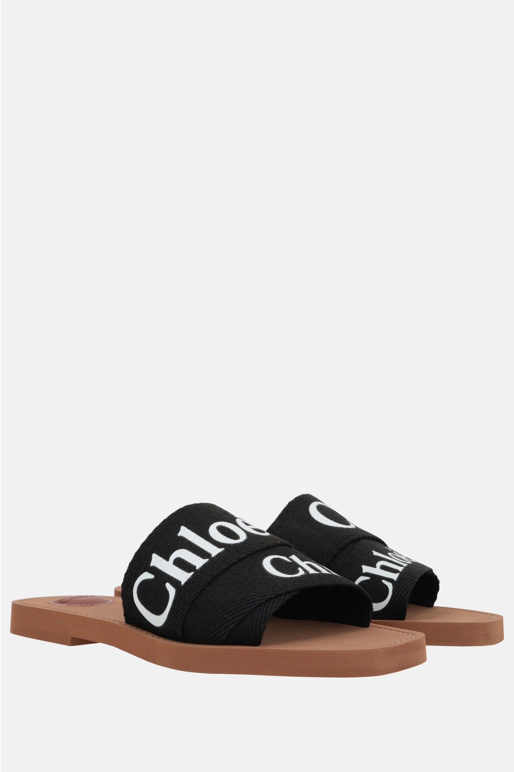 Woody slide sandals in canvas