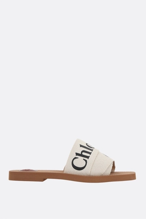 Woody slide sandals in canvas