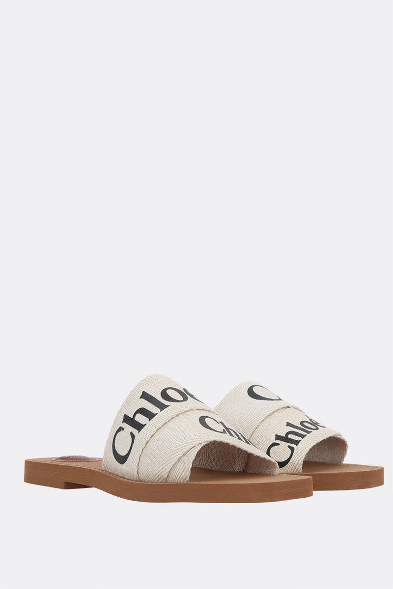 Woody slide sandals in canvas