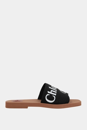 Woody slide sandals in canvas