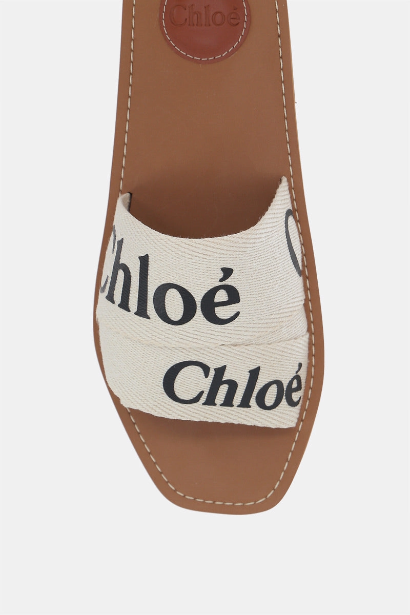 Woody slide sandals in canvas