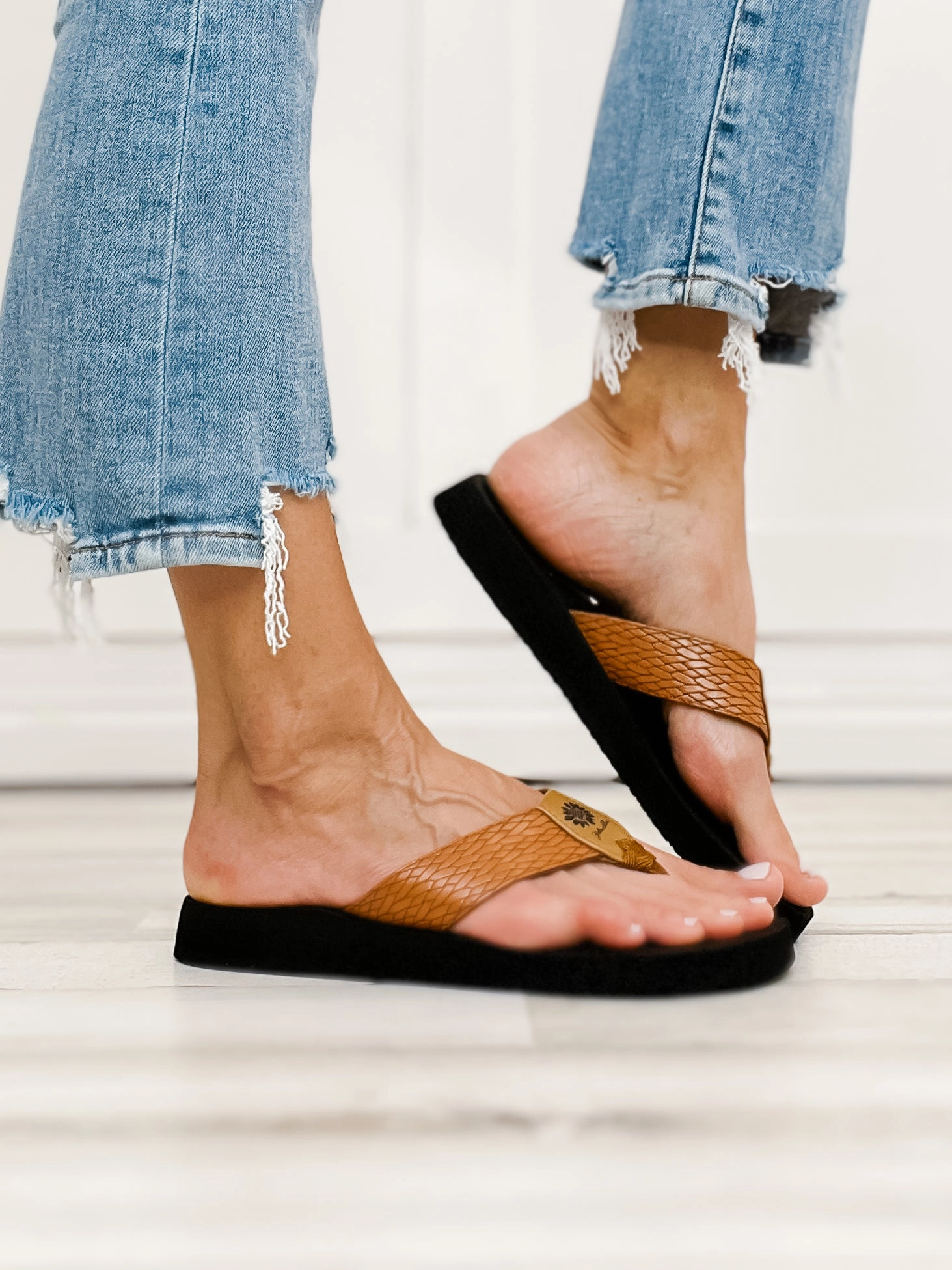 Yellowbox FlaxFlip Flop Shoes in Tan