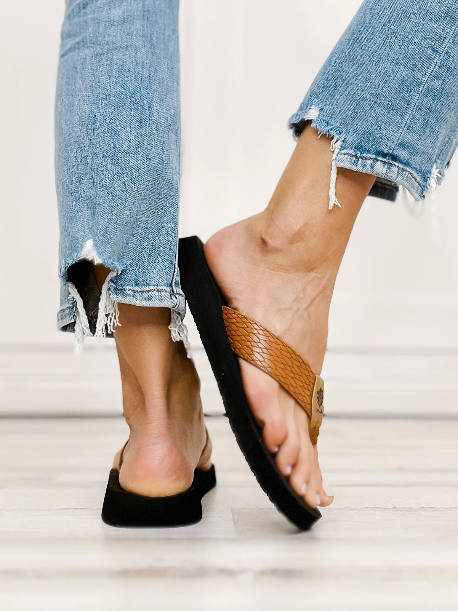 Yellowbox FlaxFlip Flop Shoes in Tan